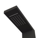 vidaXL Sistem panou de duș din aluminiu, negru vidaXL Sistem panou de duș din aluminiu, negru
