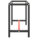 vidaXL Cadru banc de lucru, negru mat/roșu mat, 110x50x79 cm, metal