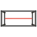 vidaXL Cadru banc de lucru, negru mat/roșu mat, 110x50x79 cm, metal