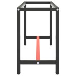 vidaXL Cadru banc de lucru, negru mat/roșu mat, 140x50x79 cm, metal vidaXL Cadru banc de lucru, negru mat/roșu mat, 140x50x79 cm, metal