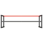 vidaXL Cadru banc de lucru, negru mat/roșu mat, 180x57x79 cm, metal vidaXL Cadru banc de lucru, negru mat/roșu mat, 180x57x79 cm, metal