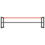 vidaXL Cadru banc de lucru, negru mat/roșu mat, 220x57x79 cm, metal vidaXL Cadru banc de lucru, negru mat/roșu mat, 220x57x79 cm, metal