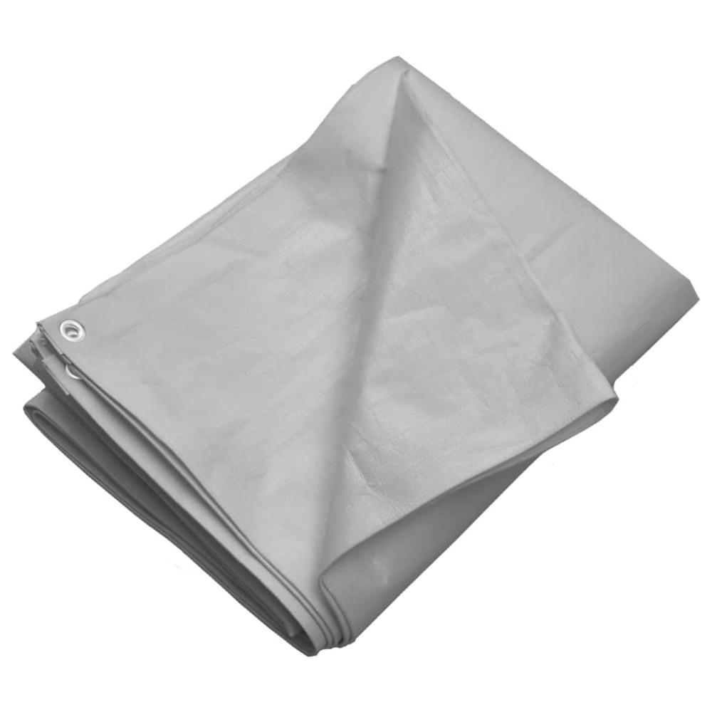 vidaXL Prelată 260 g/m², gri, 6x12 m, HDPE