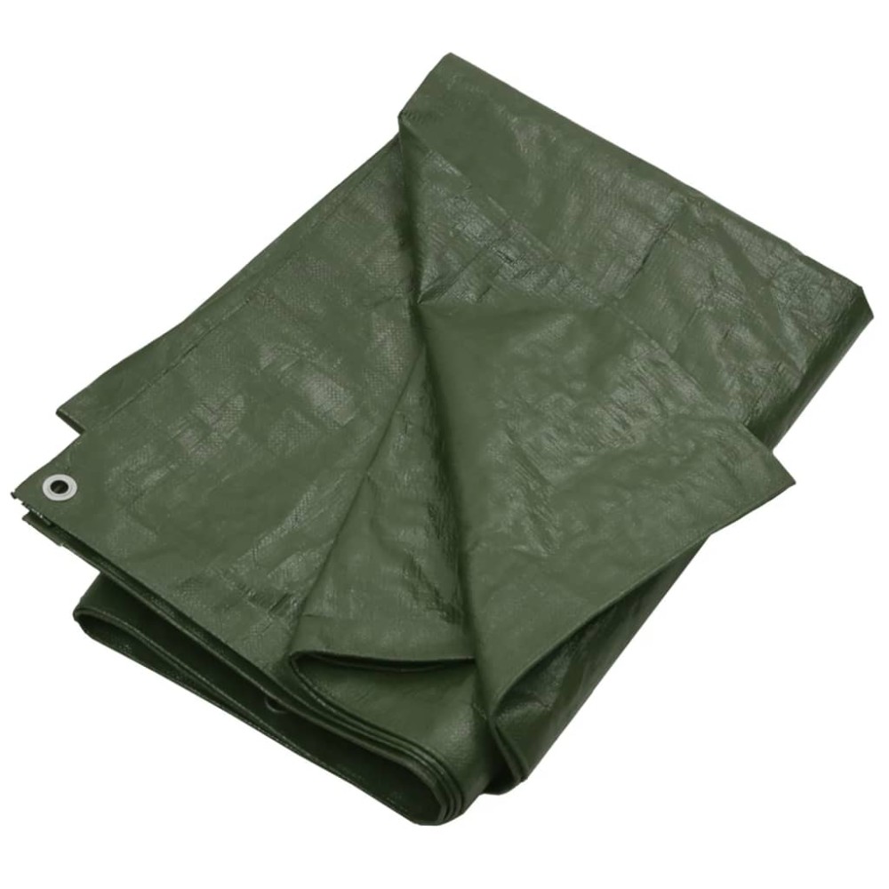 vidaXL Prelată 180 g/m², verde, 4x5 m, HDPE