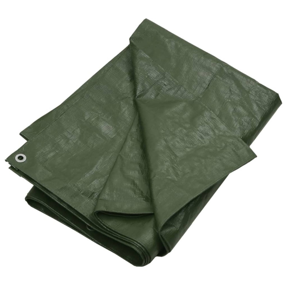 vidaXL Prelată 180 g/m², verde, 6x8 m, HDPE