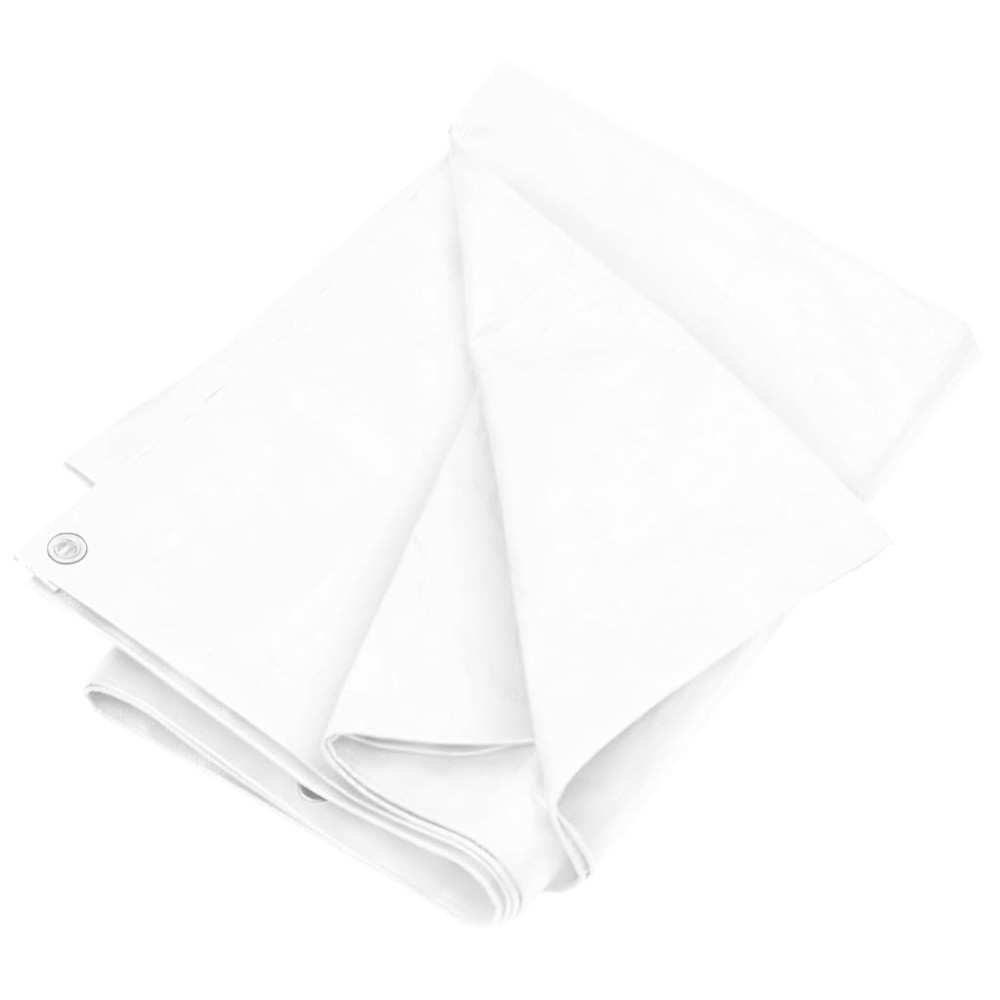 vidaXL Prelată 180 g/m², alb, 3x6 m, HDPE