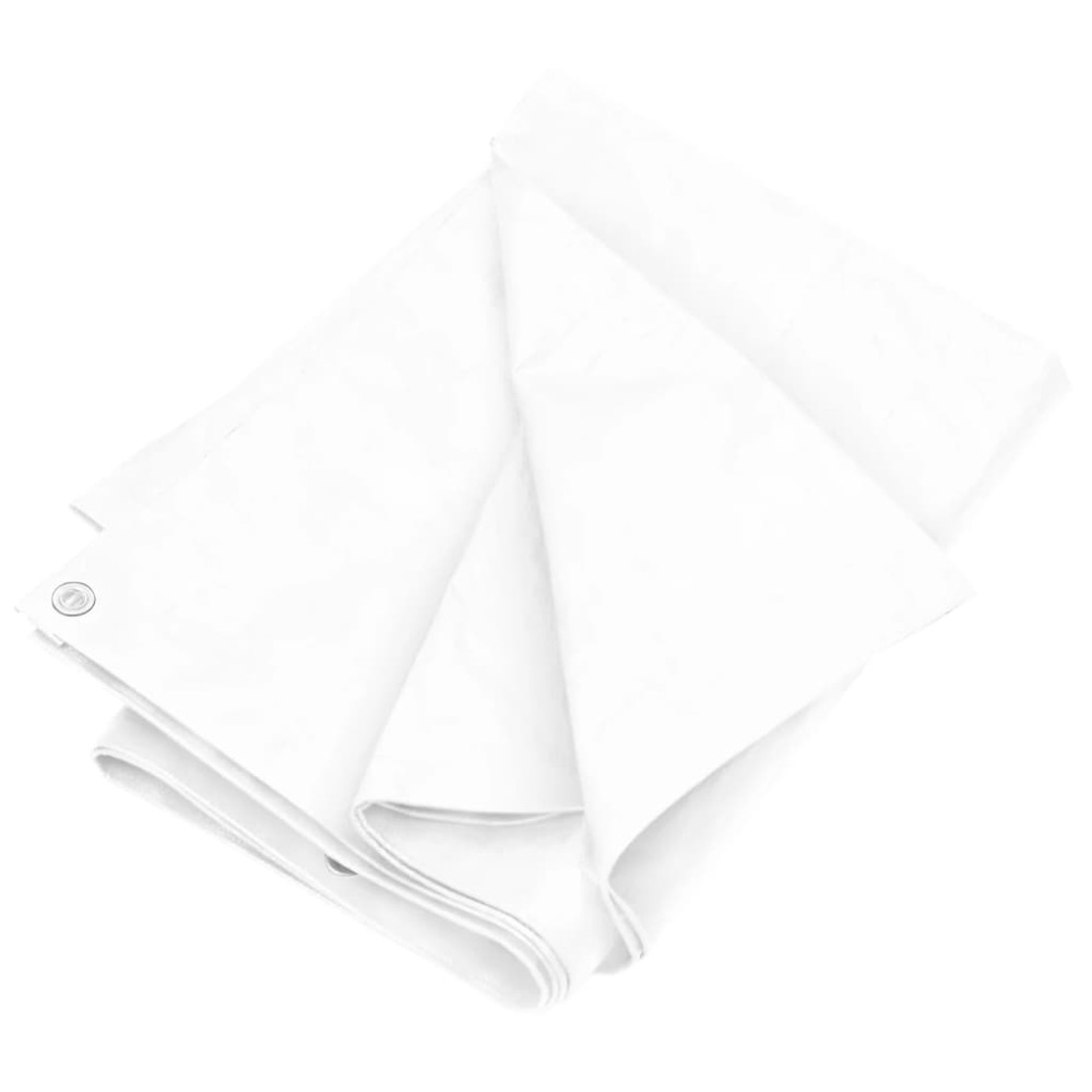 vidaXL Prelată 180 g/m², alb, 4x6 m, HDPE