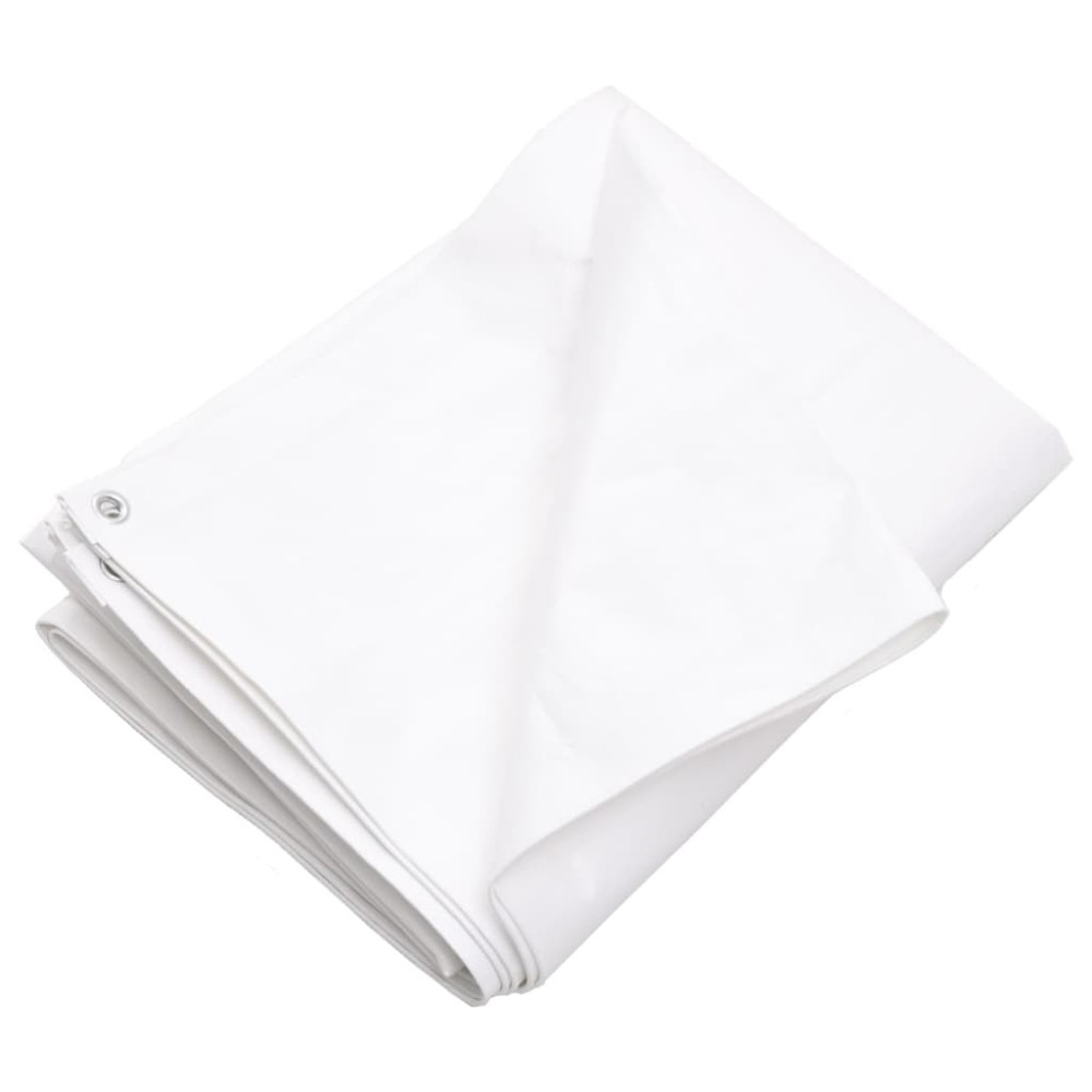 vidaXL Prelată 260 g/m², alb, 4x5 m, HDPE