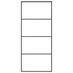 vidaXL Ușă glisantă, negru, 90x205 cm, sticlă ESG mată și aluminiu