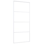 vidaXL Ușă glisantă, alb, 90x205 cm, sticlă ESG și aluminiu vidaXL Ușă glisantă, alb, 90x205 cm, sticlă ESG și aluminiu