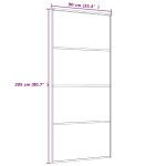 vidaXL Ușă glisantă, alb, 90x205 cm, sticlă ESG și aluminiu vidaXL Ușă glisantă, alb, 90x205 cm, sticlă ESG și aluminiu