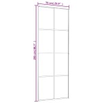 vidaXL Ușă glisantă, negru, 76x205 cm, sticlă ESG și aluminiu vidaXL Ușă glisantă, negru, 76x205 cm, sticlă ESG și aluminiu