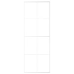 vidaXL Ușă glisantă, alb, 76x205 cm, sticlă mată ESG și aluminiu