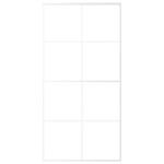 vidaXL Ușă glisantă, alb, 102,5x205 cm, sticlă ESG și aluminiu