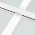 vidaXL Ușă glisantă, alb, 102,5x205 cm, sticlă ESG și aluminiu