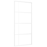 vidaXL Ușă glisantă, alb, 90x205 cm, sticlă ESG și aluminiu vidaXL Ușă glisantă, alb, 90x205 cm, sticlă ESG și aluminiu