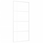 vidaXL Ușă glisantă, alb, 90x205 cm, sticlă ESG mată și aluminiu vidaXL Ușă glisantă, alb, 90x205 cm, sticlă ESG mată și aluminiu
