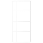 vidaXL Ușă glisantă, alb, 90x205 cm, sticlă ESG mată și aluminiu vidaXL Ușă glisantă, alb, 90x205 cm, sticlă ESG mată și aluminiu