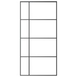 vidaXL Ușă glisantă, negru, 102,5x205 cm, sticlă ESG și aluminiu