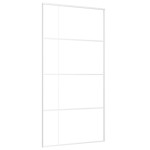 vidaXL Ușă glisantă, alb, 102,5x205 cm, sticlă ESG și aluminiu vidaXL Ușă glisantă, alb, 102,5x205 cm, sticlă ESG și aluminiu