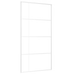 vidaXL Ușă glisantă, alb, 102,5x205 cm, sticlă mată ESG și aluminiu vidaXL Ușă glisantă, alb, 102,5x205 cm, sticlă mată ESG și aluminiu