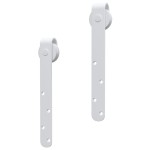 vidaXL Set glisare mini ușă pentru dulap, alb, oțel carbon, 183 cm vidaXL Set glisare mini ușă pentru dulap, alb, oțel carbon, 183 cm