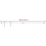 vidaXL Set glisare mini ușă pentru dulap, alb, oțel carbon, 183 cm vidaXL Set glisare mini ușă pentru dulap, alb, oțel carbon, 183 cm