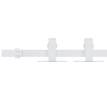 vidaXL Set glisare mini ușă pentru dulap, alb, oțel carbon, 183 cm vidaXL Set glisare mini ușă pentru dulap, alb, oțel carbon, 183 cm