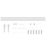 vidaXL Set glisare mini ușă pentru dulap, alb, oțel carbon, 200 cm vidaXL Set glisare mini ușă pentru dulap, alb, oțel carbon, 200 cm
