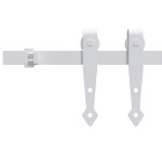 vidaXL Set glisare ușă mini pentru dulap, alb, oțel carbon, 152 cm vidaXL Set glisare ușă mini pentru dulap, alb, oțel carbon, 152 cm