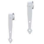 vidaXL Set glisare ușă mini pentru dulap, alb, oțel carbon, 152 cm vidaXL Set glisare ușă mini pentru dulap, alb, oțel carbon, 152 cm