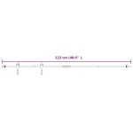 vidaXL Set glisare ușă mini pentru dulap, alb, oțel carbon, 122 cm vidaXL Set glisare ușă mini pentru dulap, alb, oțel carbon, 122 cm