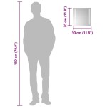 vidaXL Oglindă cu LED de baie, 30x30 cm