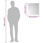 vidaXL Oglindă de baie cu LED, 50x50 cm