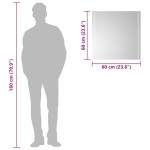 vidaXL Oglinda de baie cu LED, 60x60 cm