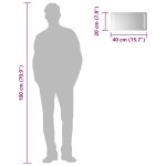 vidaXL Oglindă de baie cu LED, 40x20 cm