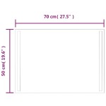 vidaXL Oglindă de baie cu LED, 70x50 cm