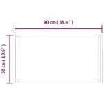 vidaXL Oglindă de baie cu LED, 90x50 cm