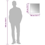 vidaXL Oglindă de baie cu LED, 40x40 cm