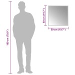 vidaXL Oglindă de baie cu LED, 50x50 cm