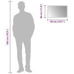 vidaXL Oglindă cu LED de baie, 50x30 cm