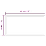 vidaXL Oglindă cu LED de baie, 60x30 cm