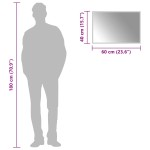 vidaXL Oglinda de baie cu LED, 60x40 cm