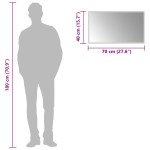 vidaXL Oglindă de baie cu LED, 70x40 cm