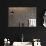 vidaXL Oglindă de baie cu LED, 70x50 cm