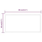 vidaXL Oglindă de baie cu LED, 80x40 cm