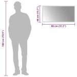 vidaXL Oglindă de baie cu LED, 80x40 cm