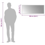 vidaXL Oglindă de baie cu LED, 100x40 cm