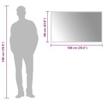 vidaXL Oglindă de baie cu LED, 100x60 cm