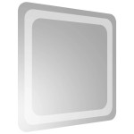 vidaXL Oglindă de baie cu LED, 40x40 cm